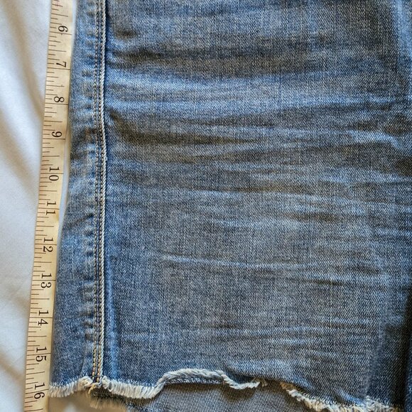 New York & Co High-Waisted Denim Short- UNIQUE BUTTON DESIGN - Picture 7 of 7